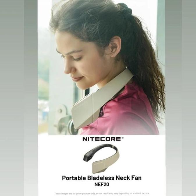 TERLARIS - NITECORE NEF20 Kipas Gantung Portabel, Kipas Angin Gantung Leher