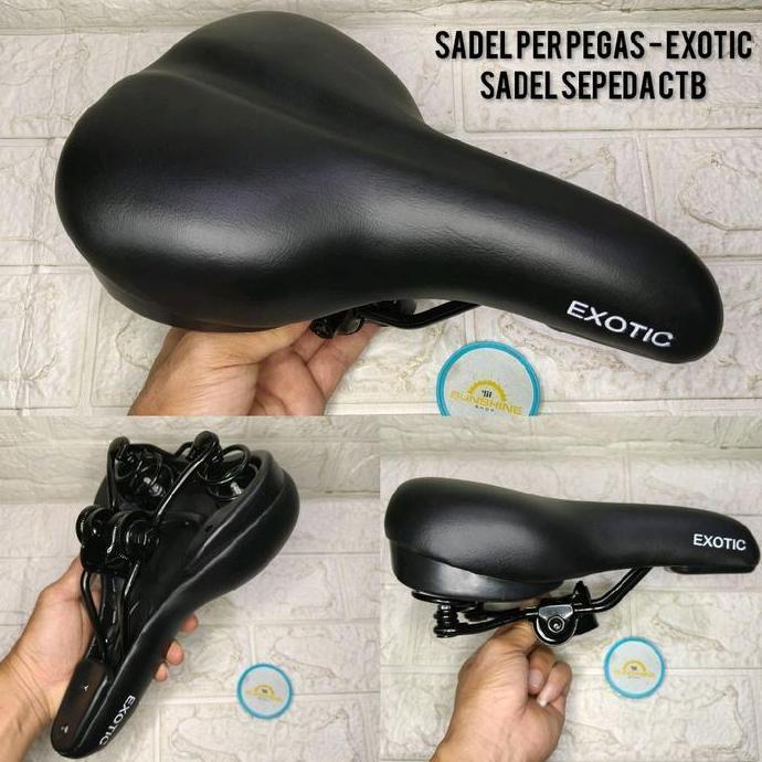 Sadel Pir Pegas EXOTIC G315 Saddle Jok Pakai Per Untuk Sepeda MTB Federal CTB CityBike Seli Lipat Fo