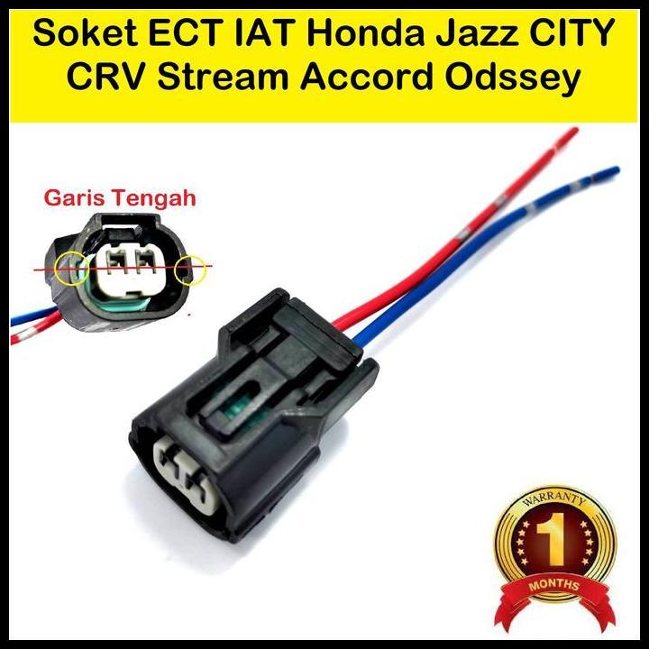 TERLARIS SOKET SENSOR ECT HONDA JAZZ CITY ACCORD STREAM ODYSSEY CIVIC IAT SOCKET 
