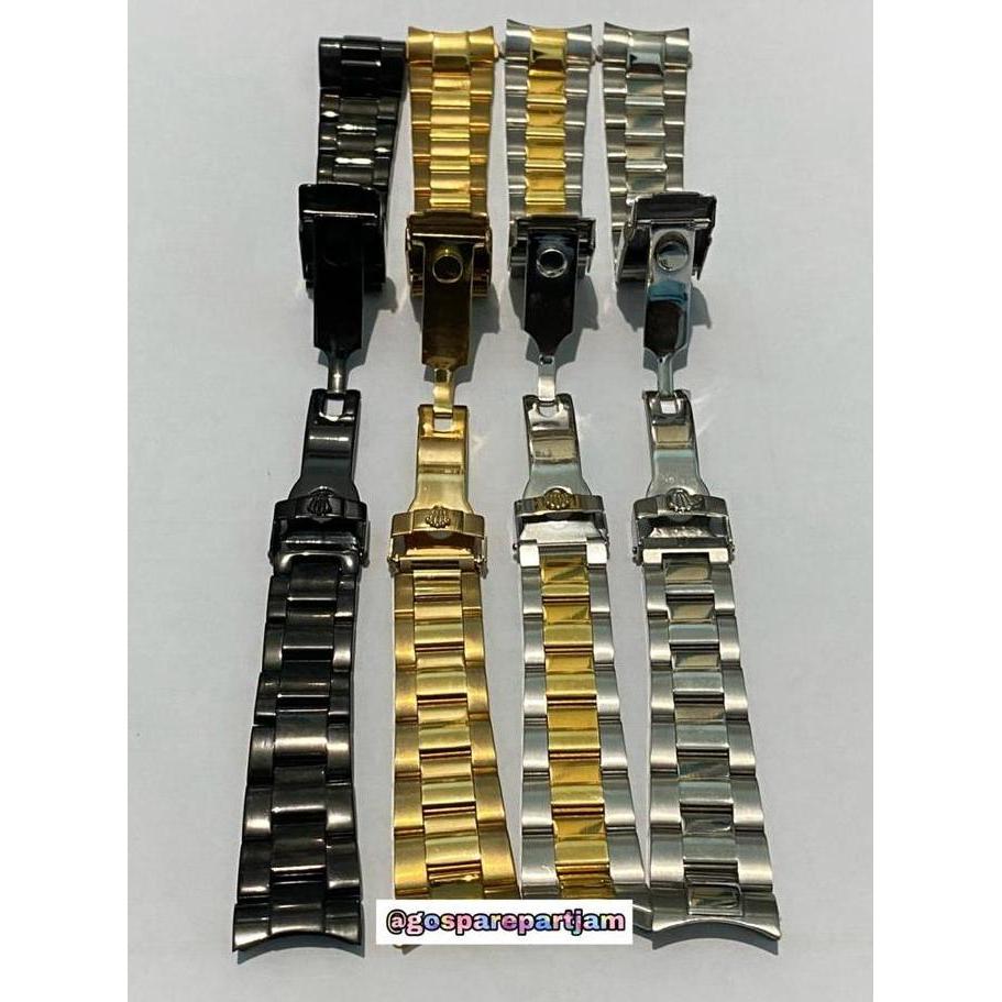 Strap Tali Jam Rolex Daytona-Tali Jam Rantai Stainless-20 mm-emas