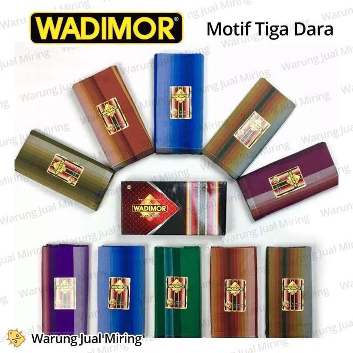 Sarung WADIMOR Padang Horison Tiga Dara Klir - Kain Tenun Motif Kotak Kotak2 Dewasa Pria Laki Cowok 