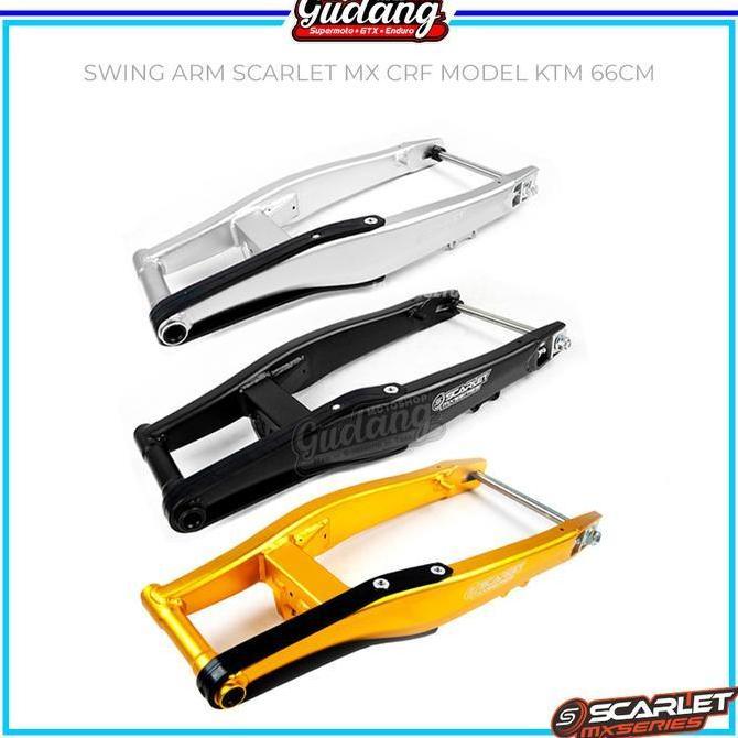 PREMIUM Swingarm Swing Arm Scarlet MX 60 cm 66 cm Alumunium Model KTM CRF 150L KLX 150 Dtracker  Mot