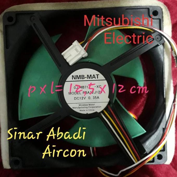 Fan Motor Kulkas Mitsubishi electric DC 12 V 4 kabel