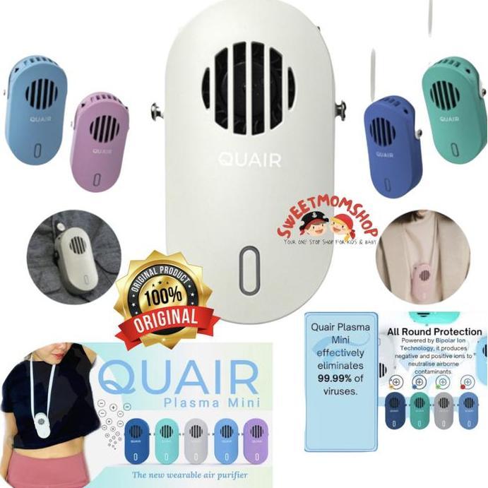 TERBARU - QUAIR Plasma mini wearable air purifier portable kalung air purifier
