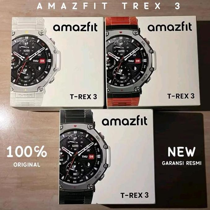 Ready Amazfit TREX 3 Smartwatch Amazfit T-REX AMOLED Display 1.5" 2000 Nits 700mAh Battery 177 Sport