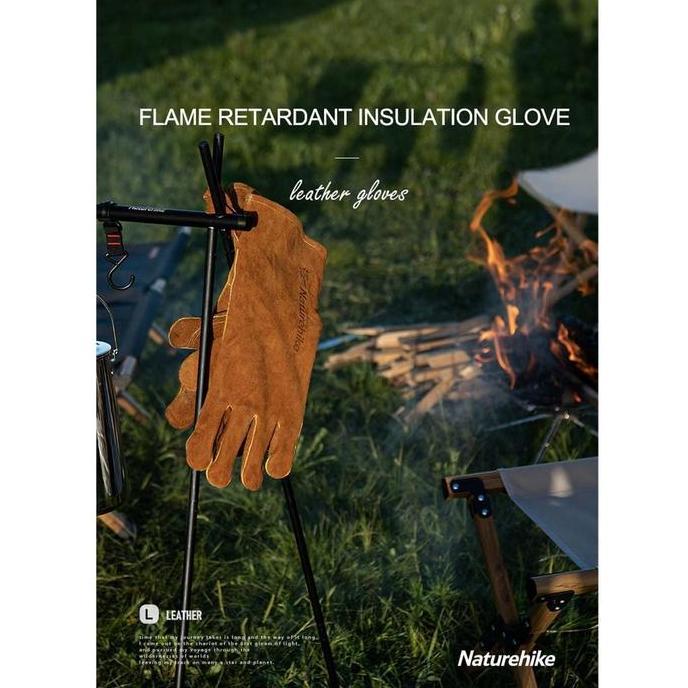 SARUNG TANGAN SAFETY KULIT NATUREHIKE NH20FS042 TAHAN PANAS OUTDOOR