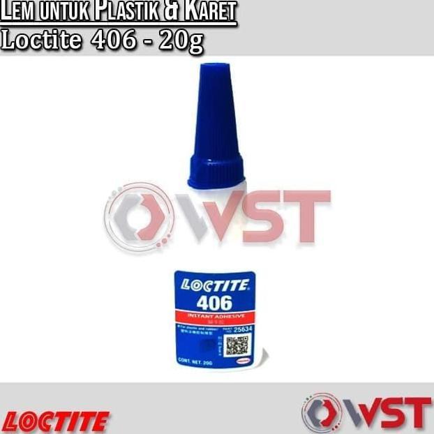 Allthebest Loctite 406 - 20 gram - Lem Multifungsi - Lem Karet - Lem Plastik