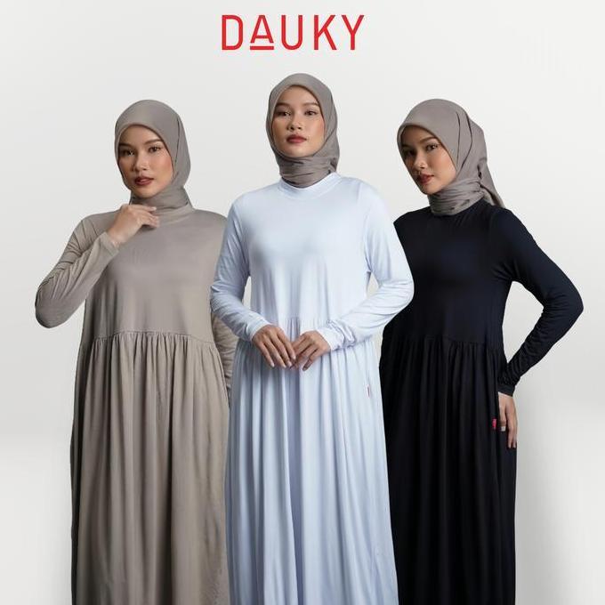 [DAUKY] Gamis Basic Inner Panjang Wanita Muslim Dewasa Remaja Inner Dress Laudya