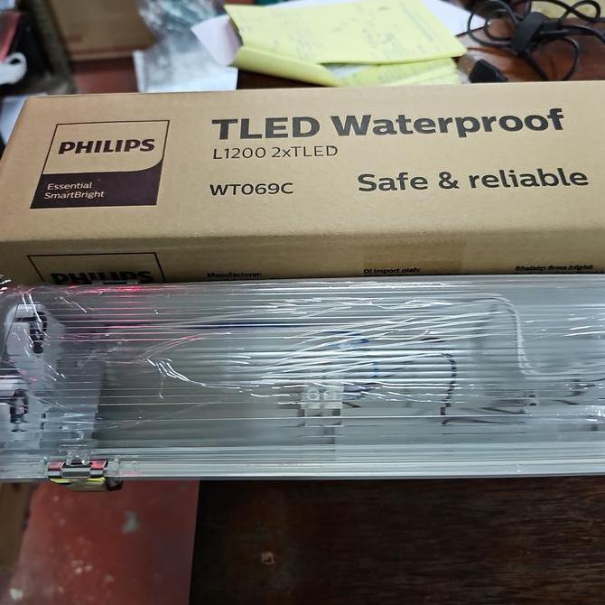 Kap waterproof TL LED WT069C 2xTLED L1200 (TANPA LAMPU ) - PHILIPS