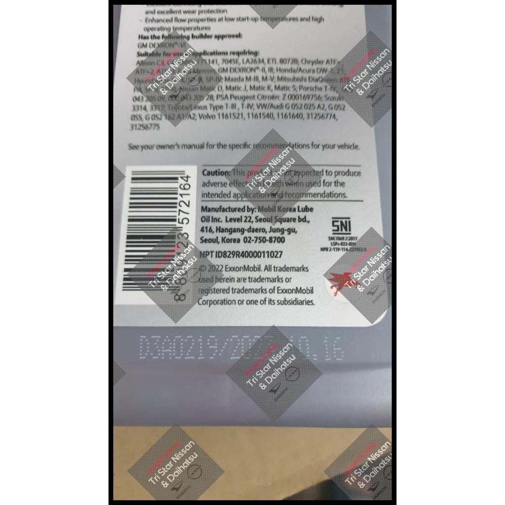 BEST DEAL ORIGINAL MOBIL OLI MATIC ATF NISSAN LIVINA MARCH EVALIA NAVARA ELGRAND 