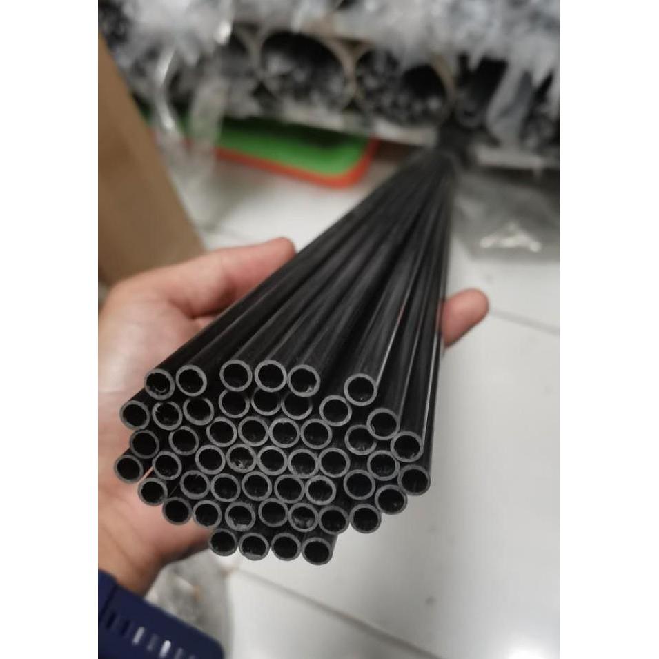 (Allthebest) 1meter Pipa karbon Carbon Tube 6x5mm OD 6mm ID 5mm 6x5 mm diameter 5mm