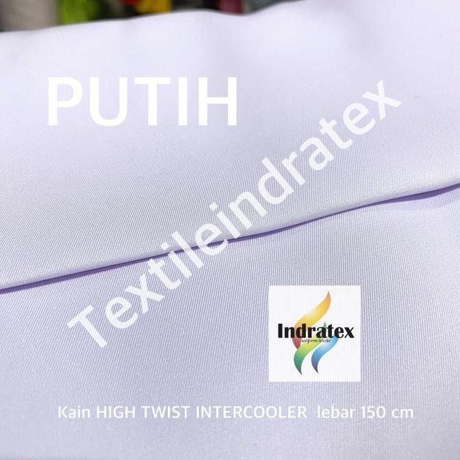 Kapanpun- ( Per 1 Meter ) Kain Twill Drill Polyester High Twist Intercooler Bahan Celana Rok Baju Se
