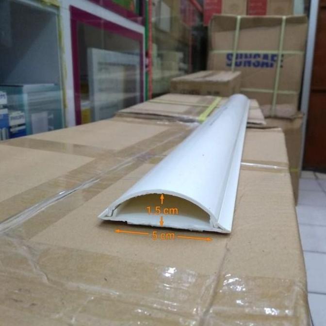 Whynot- Penutup Kabel Lantai Ducting Lantai Oval Niso Panjang 1M