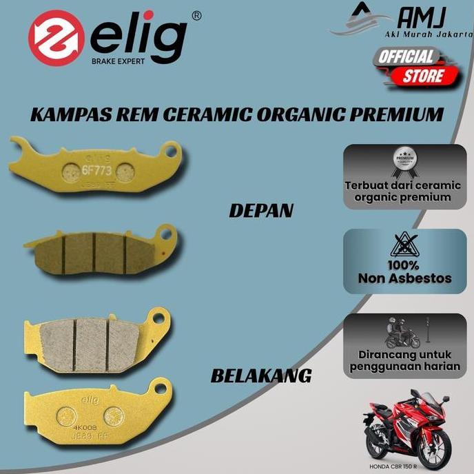 Elig Kampas Rem Depan Belakang Honda CBR 150R EM327 - EM053