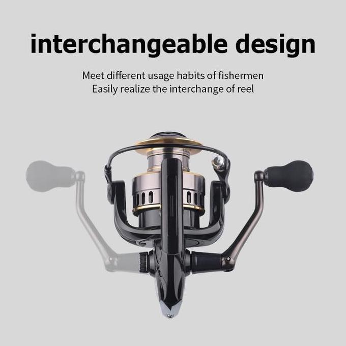 Fishing Reel He Series He 1000 - 7000 Fishing Reel Pancing Kuat 10Kg Tarikan Reel Pancing Logam Kuat