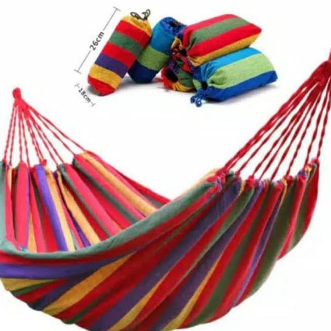 abdulgragasi - ayunan gantung hammock rainbow pelangi / ayunan pohon  gantung hammock/ ayunan gantun