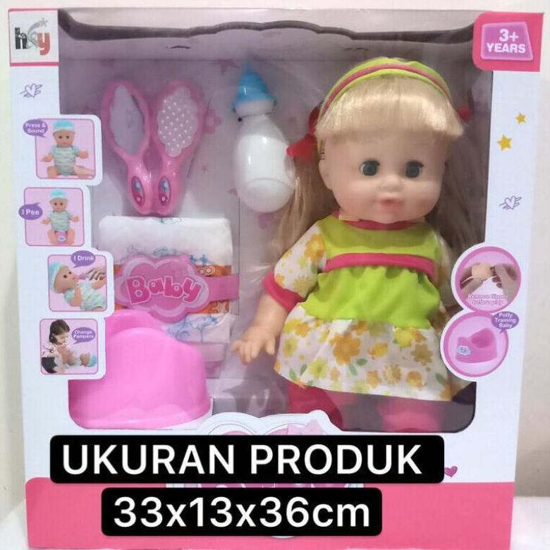 [KIW] Mainan Boneka Bayi Bisa Minum Pipis dan Bicara / Baby Doll