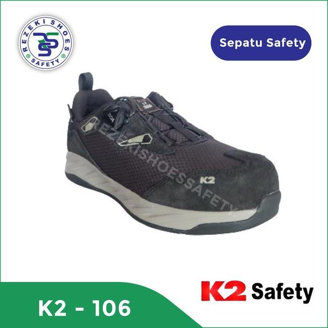 Sepatu Safety K2 106 BOA Navy - Sepatu Sport Safety K2-106 BOA Navy terlaris