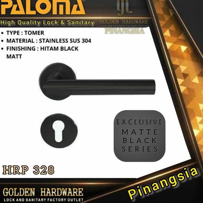 Kunci Pintu Misah Handle Roses Kunci Pintu Rumah Black PALOMA HRP328 FORSALE