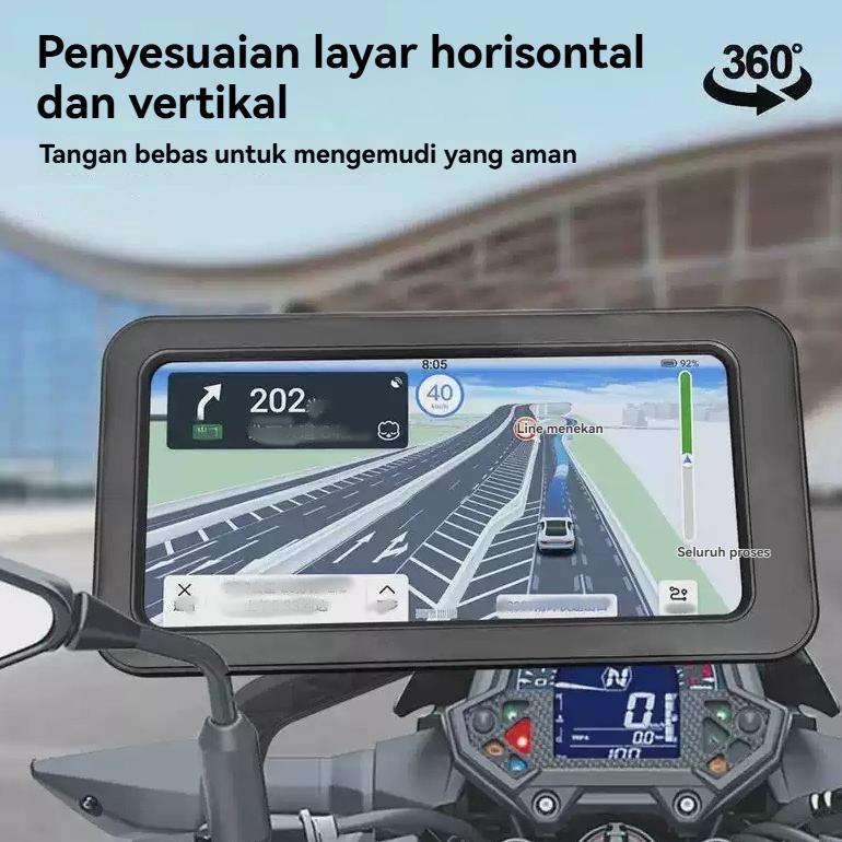 promo holder hp motor rotasi 360 waterproof anti air stand hp motor stand holder hp di motor