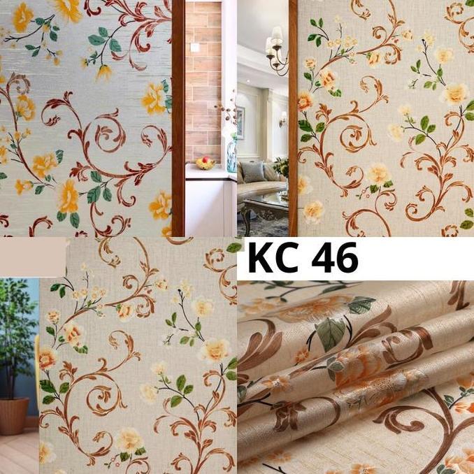 Wfhgx- Sunblast Sanblas Sticker Kaca Stiker Kaca Motif Bunga Lotus Bambu Bata Mozaik Wallpaper Pintu