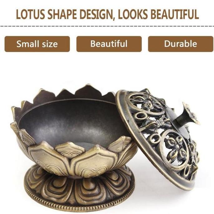 Wfhgx- Tempat Bakar Dupa Lotus Mabkhara Pembakar Dupa Backflow/Dupa Lingkar