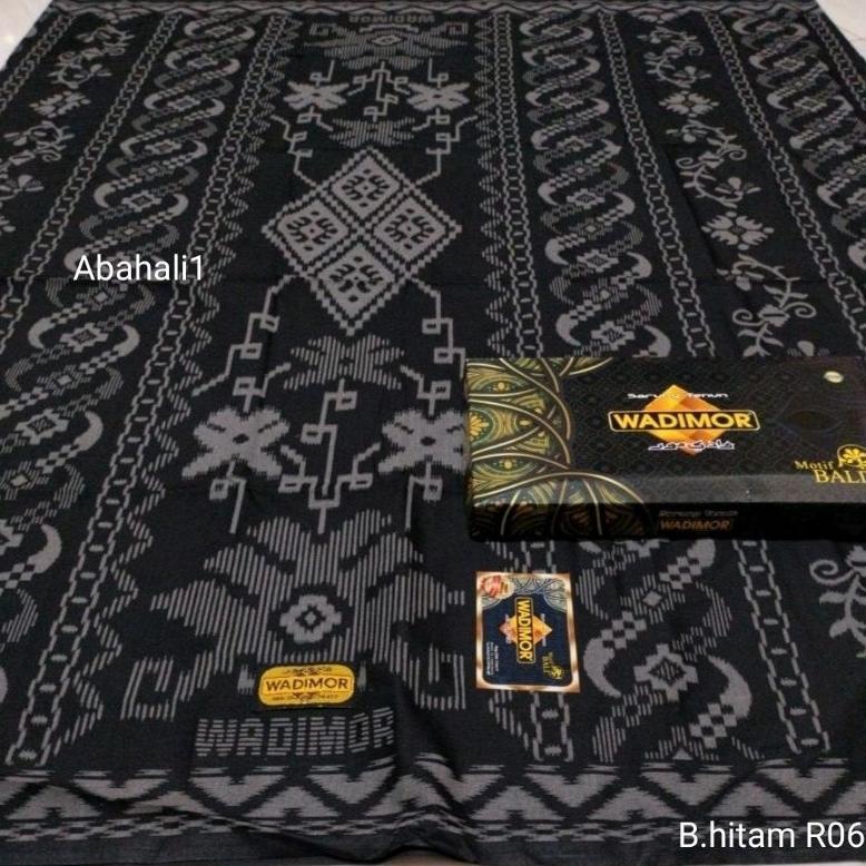 DISKON SARUNG WADIMOR HITAM SARUNG WADIMOR MOTIF BALI HITAM SARUNG WADIMOR SARUNG HITAM