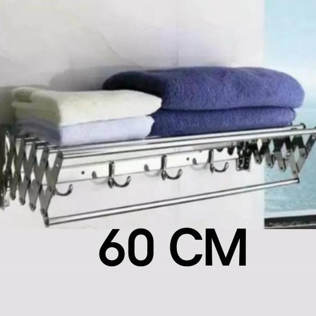 // RAK HANDUK TARIK STAINLESS /GANTUNGAN HANDUK TARIK STAINLESS SUS 304 ''