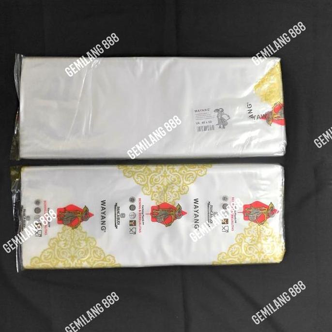 Lansungkirim- Plastik Pp Wayang 40X60, Plastik Pp Bening