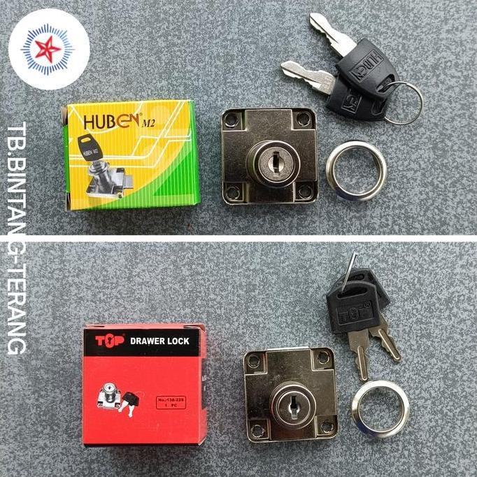 '' HUBEN M2 181-22 KUNCI LACI LEMARI LOKER PINTU 19 MM *