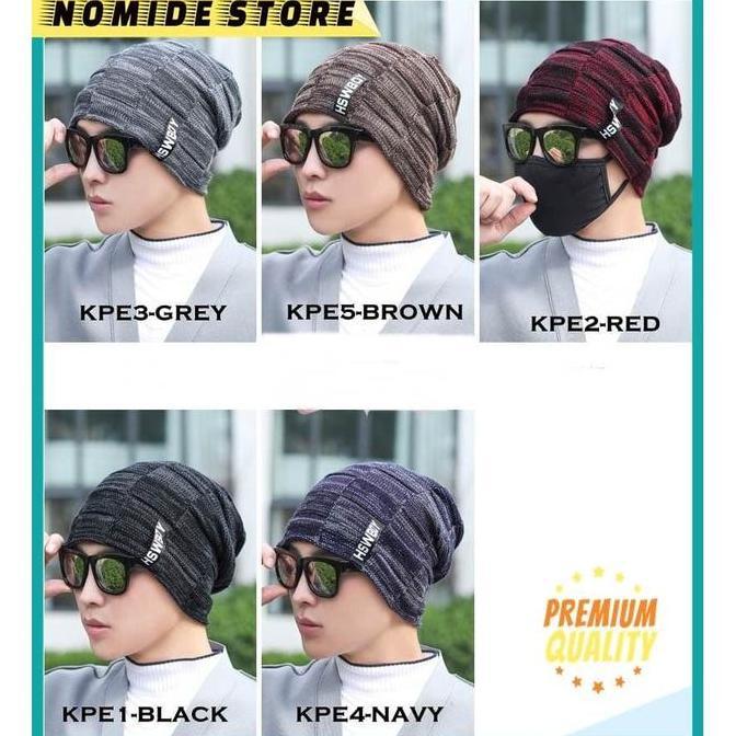DN35 - Topi Kupluk Beanie HSWBOY Kupluk Wool Winter Kupluk Rajut Pria Wanita