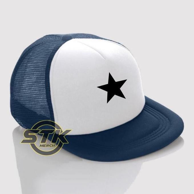DV327 >> Topi Bintang - Logo / Topi Snapback Trucker / Snapback Hat Trucker / Topi Jaring Distro / T