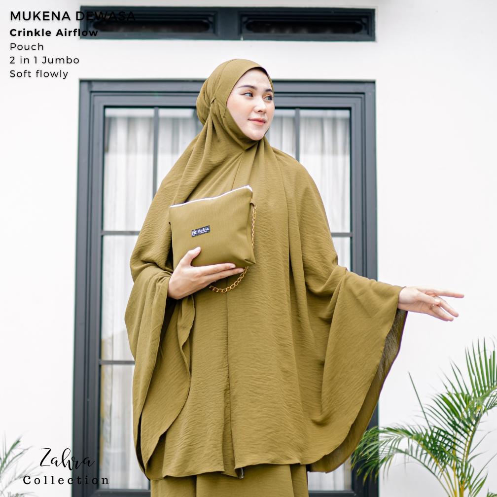 DISKON MUKENA MENUTUP DAGU MUKENA SYARI MUKENA DEWASA CRINKLE MUKENA DAGU MLAYSIA