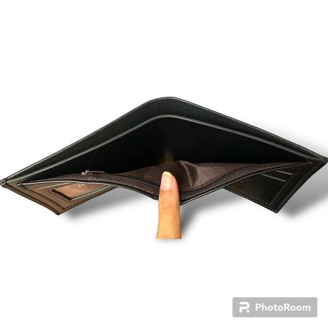 DB242 - Dompet Pria Dewasa Import Original Bovis Bahan PU Harga Murah Model Terbaru Hitam Kartu Uang