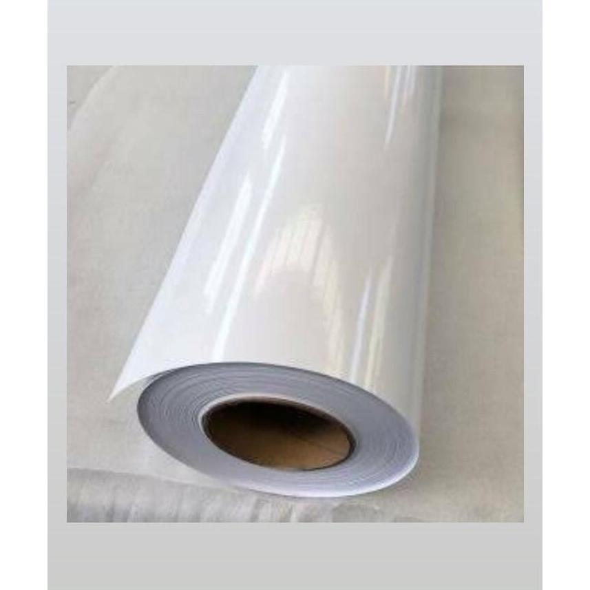 Ready Stock Wrapping Motor - Sticker Skotlet Putih Glossy Glosi Skotlet Motor Mobil Lebar 45Cm