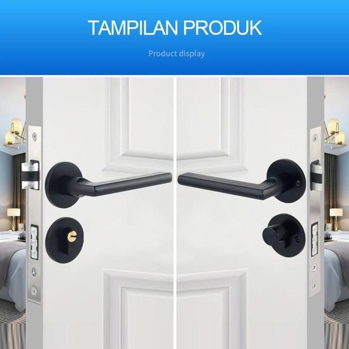 PILOPY Kunci Pintu Premium Door Lock Gagang Pintu Model Erandle Pintu Kamar Tidur Kamar Premium Gaga