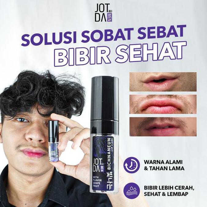 Bellashoopingcom - JOTDAMEN Bichnaneun Lipcare With Flavor Grape Fruit - Perawatan Bibir Pria Untuk 