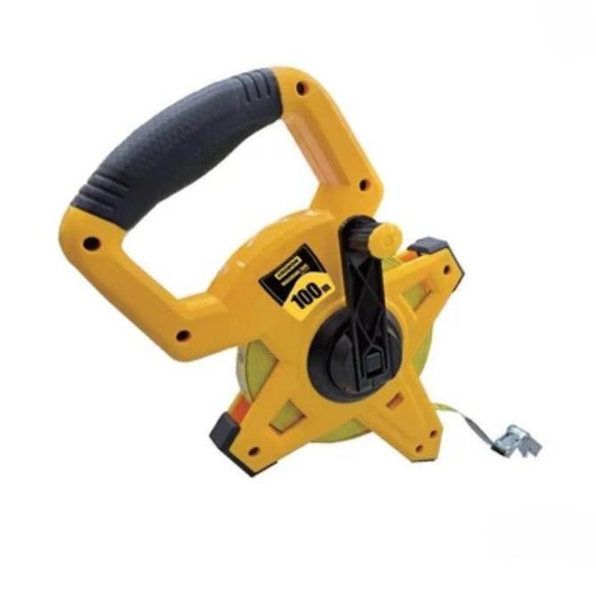 Meteran Gulung Krisbow Measuring Tape Panjang 100 Meter Meteran Tanah