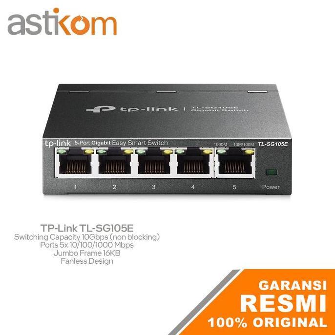 TP-Link TL-SG105E 5-Port Gigabit Easy Smart Switch