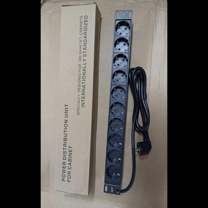 pdu rack server 10 port / pdu 10 lubang