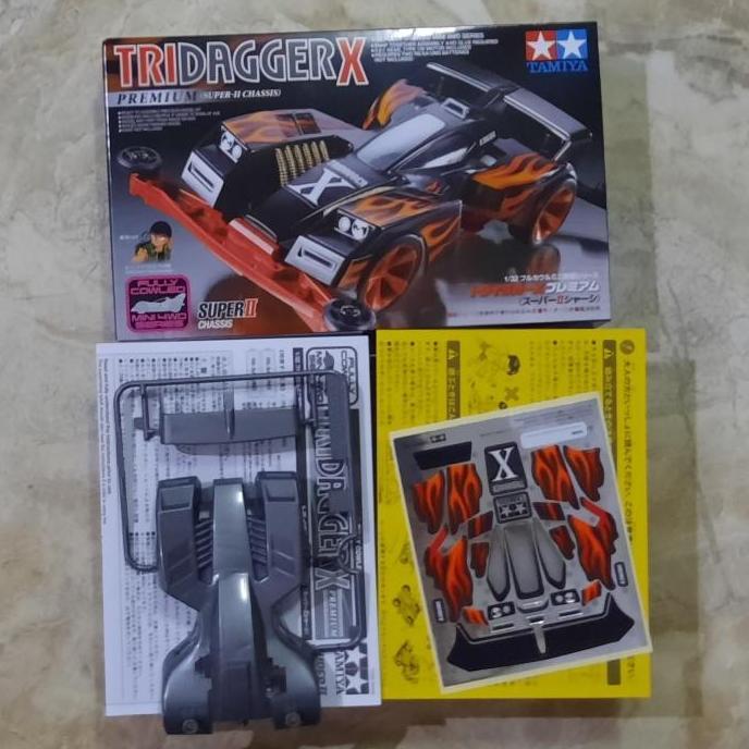 Body Tridagger X Premium + Decal + Dus Manual Book Original Tamiya