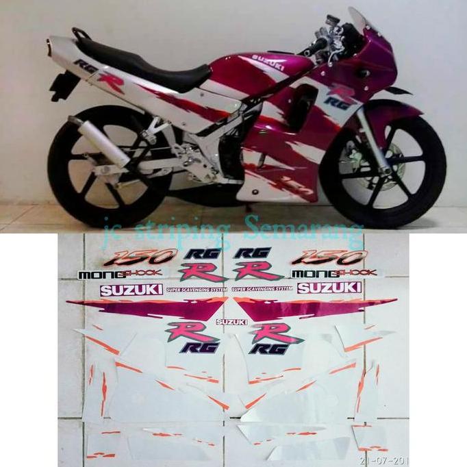 HARGA DISC - striping rgr jumbo magenta silver