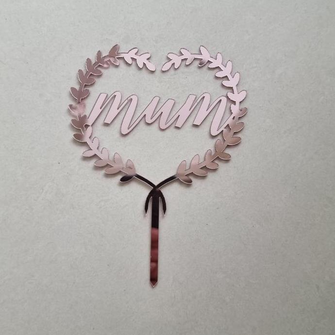 favorit] AS IS topper flexi kue mum mother's day hiasan kue mothers mum acrylic