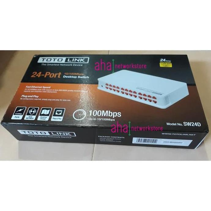 TOTOLINK SW24D SWITCH 24PORT 10/100 DESKTOP TOTO LINK SW24D