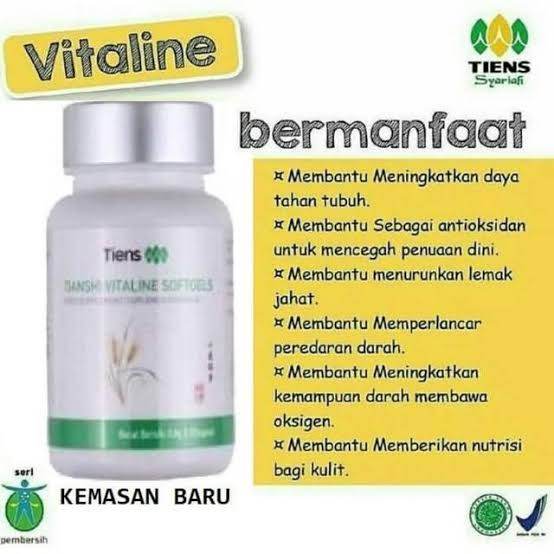 {TERLARIS} Vitaline softgel tiens pemutih badan | pencerah kulit | pemutih seluruh tubuh | vitamin E