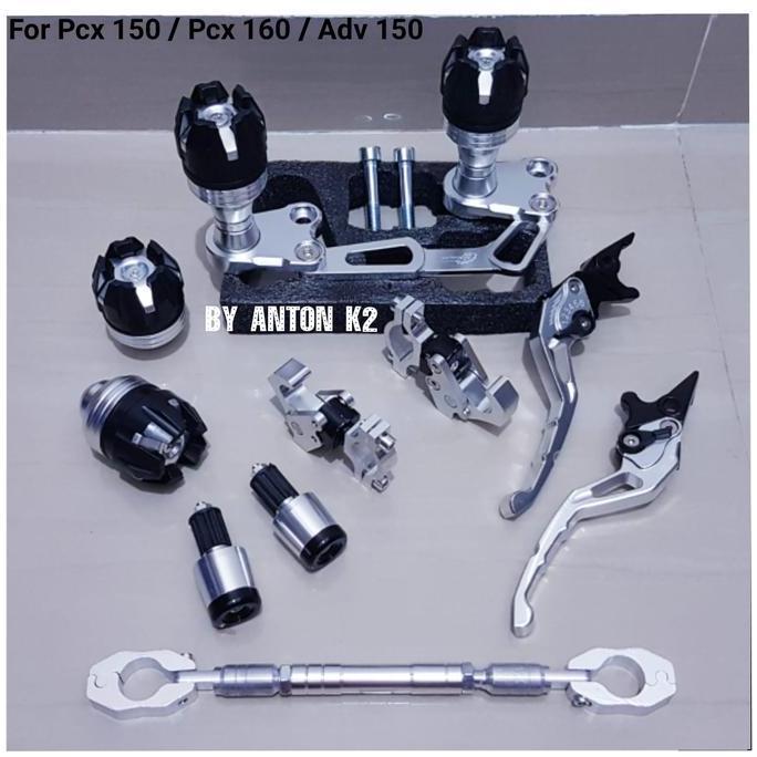 Promo VARIASI AKSESORIS PAKET 7 ITEM MOTOR PCX 150 LOKAL/PCX ABS/PCX 160 NEW Diskon
