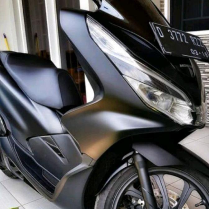 WAJIB PUNYA Wrapping motor - Sticker Skotlet Hitam doff dop skotlet motor mobil lebar 45cm KEKINIAN