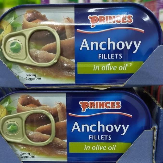 Kualitas terbaik] Princes Anchovy Fillets 50 Gram Original