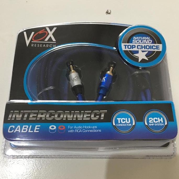 Promo Kabel RCA Vox research Blue Three 3 meter , RCA 3M Diskon