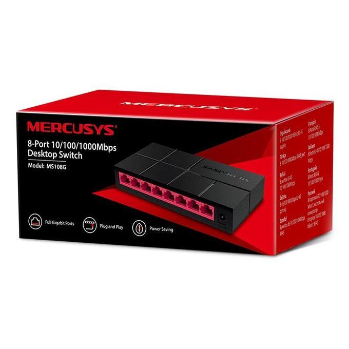 Switch Hub gigabit 8 port Mercusys MS 108G